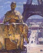 Louis Welden Hawkins THe Eiffel Tower,Seen from the Trocadero (mk06) USA oil painting artist